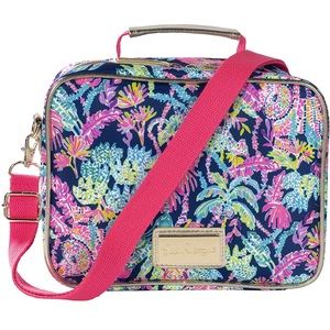 Lilly Pulitzer Thermal Insulated Lunch Box for Women, Seen and Herd